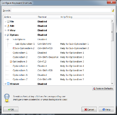 wx.lib.agw.shortcuteditor.ShortcutEditor
